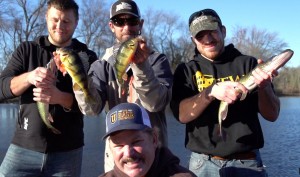 The Miller brothers with Pete Gluszek and Mike Iaconelli