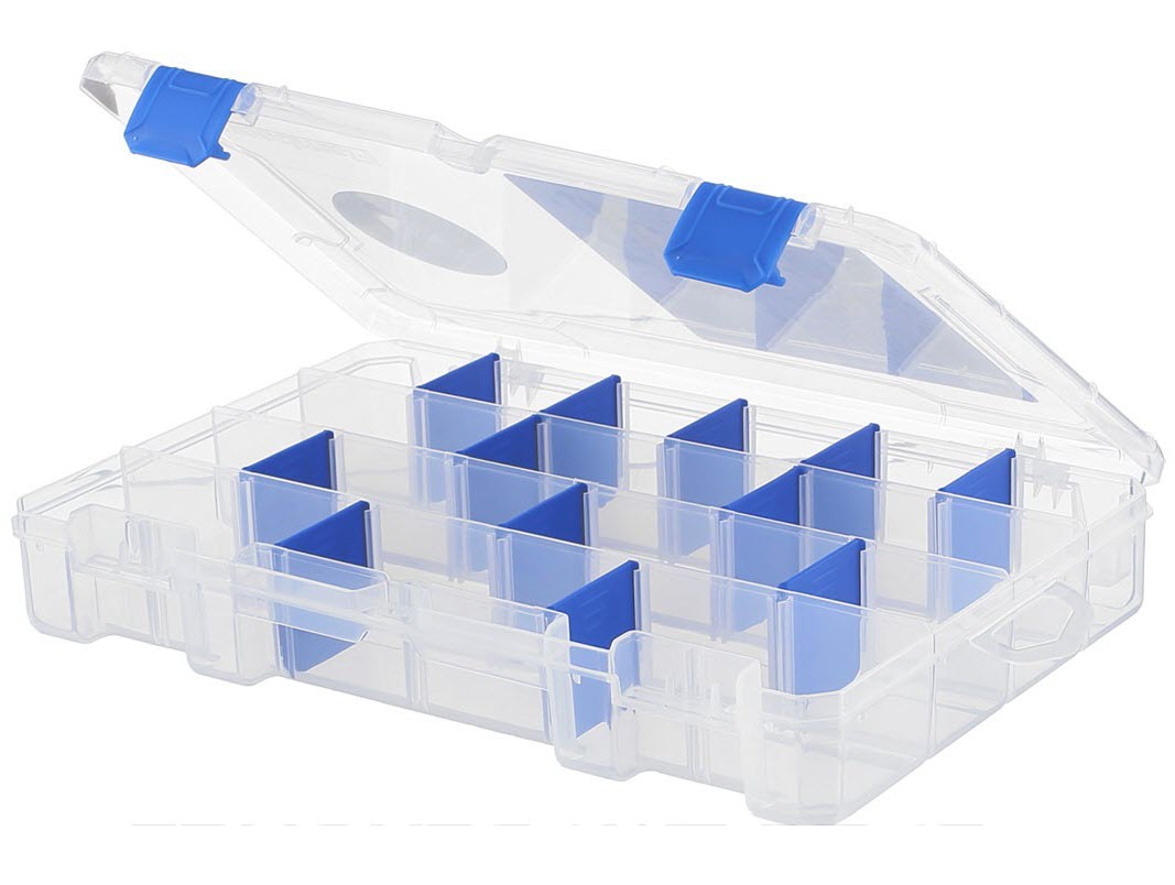 Flambeau Tuff Tainer Compartment Box, Clear