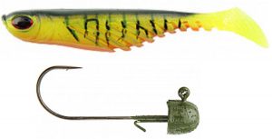 Berkley Powerbait Ripple Shad & VMC Finesse Half Moon Jig