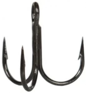 VMC Short Shank Round Bend 1X Treble Hook