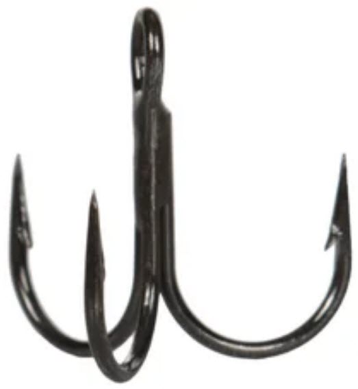 VMC Short Shank Round Bend 1X Treble Hook