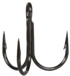 VMC Short Shank Round Bend 1X Treble Hooks